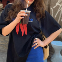 Spicy Life Print Short Sleeve Tee - Thumbnail 3