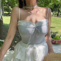 Lace trim camisole - Thumbnail 8