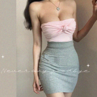 Push-up slim fit busty navel-baring top - Thumbnail 2