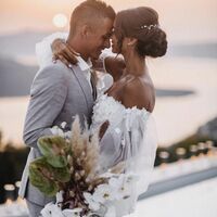 Sexy Appliques Wedding Dress, A-line Tulle Wedding Dress Bridal Gown - Thumbnail 3