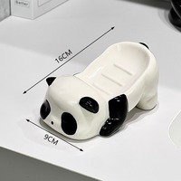 Cute Cat Panda Ceramic Soap Box, Soap Dish - Thumbnail 7
