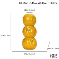 Stylish Fruit Shape Ceramic Flower Vase - Thumbnail 8