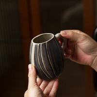 Creative Sunflower Seed Ceramic Mug - Thumbnail 4