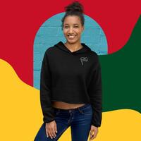 PME Fashion grey flag Crop Hoodie - Thumbnail 1