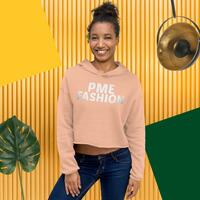 PME Fashion basic white letters Crop Hoodie - Thumbnail 2