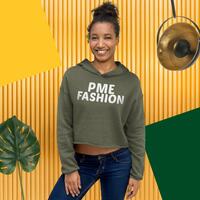 PME Fashion basic white letters Crop Hoodie - Thumbnail 3