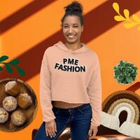 PME Fashion large black arch Crop Hoodie - Thumbnail 1