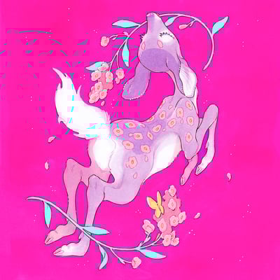 8.5x11 fawnflower print