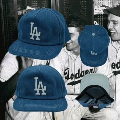 La mid denim felt stitched