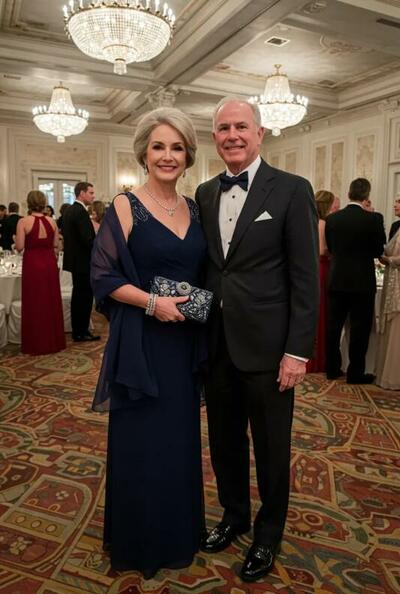 Navy Blue A Line Chiffon with Jacket Mother of Bride/Groom Dress Evening Formal Gown