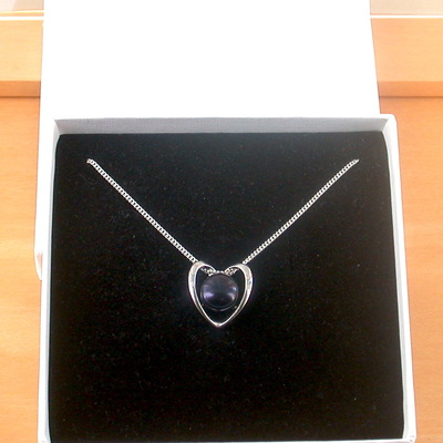 Gift necklace/sterling silver black freshwater pearl necklace/freshwater pearl necklace/pearl necklace/june birthstone/pearl jewellery/pearl j