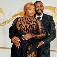 Prom Dresses for Afrcian Women Lace Long Sleeves Mermaid Illusion High Split Sexy Evening Dress Promdress Birthday Party - Thumbnail 1