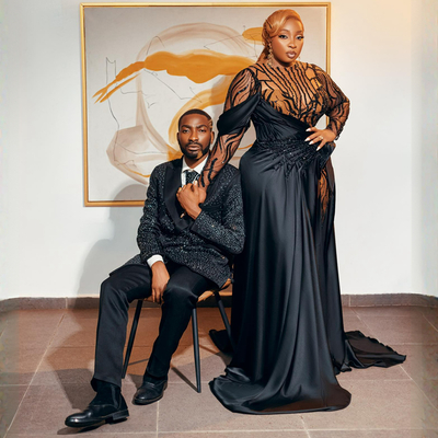 Prom Dresses for Afrcian Women Lace Long Sleeves Mermaid Illusion High Split Sexy Evening Dress Promdress Birthday Party