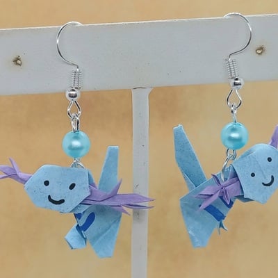 Origami earrings: wooper