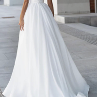 Illusion Neckline Hall Leisure Wedding Dress Eugenia Pearl Bridal Dress,1937 - Thumbnail 1