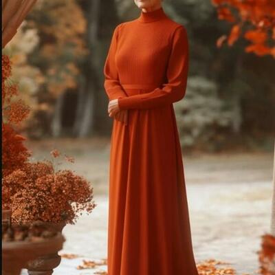 Coral a line chiffon mother of bride/groom dress evening formal gown