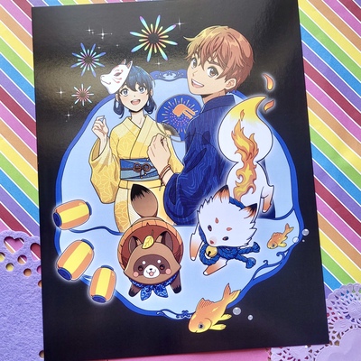 8.5 x 11 fanime print