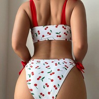Sweet Cherry Print Bikini Set - Thumbnail 1