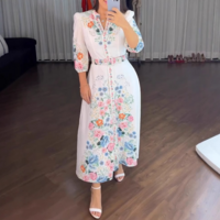 Slim Elegant Long Sleeve Dress - Thumbnail 2