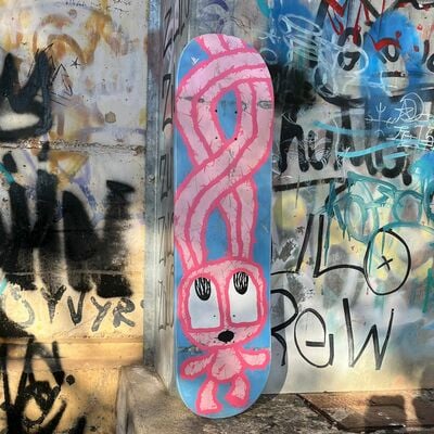 🐰 art skateboard by celipe perroloco "tangled"