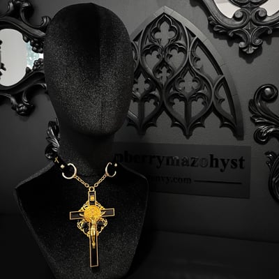 [4 colors] gold holy bk mass necklace