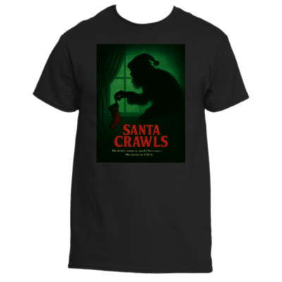 Santa crawls tshirt