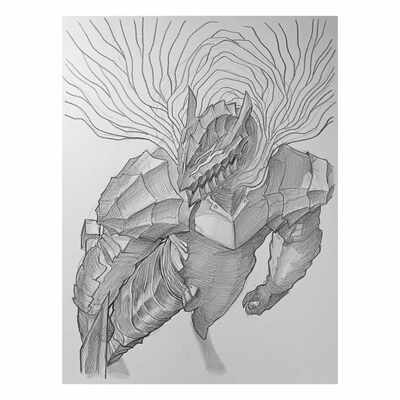 Pencil commission traditional art