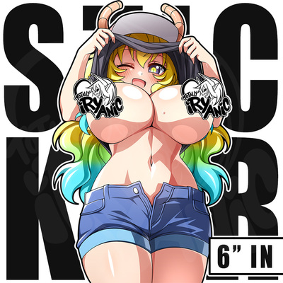 6" Vinyl Stickers: Lucoa (Peek-a-Boo)