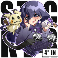 4" Vinyl Stickers: Hex Maniac - Thumbnail 1