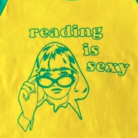 READING IS SEXY RINGER TOP - Thumbnail 4