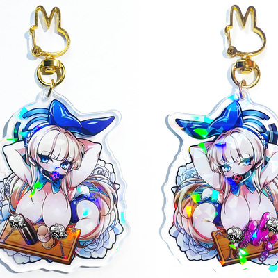 3" holo acrylic charm: toki