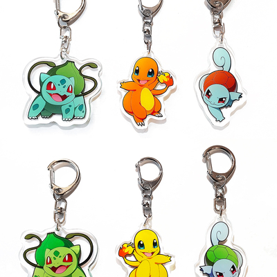 2" acrylic charm: kanto starters
