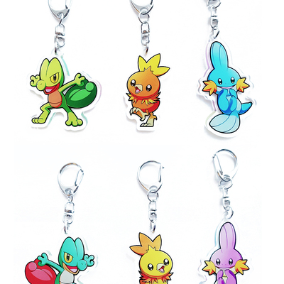2" acrylic charm: hoenn starters