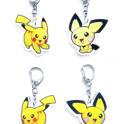 2" acrylic charm: pikachu or pichu 