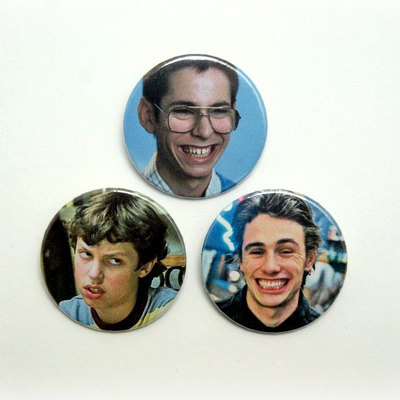 Freaks and geeks set  - pinback buttons, magnets or clips 1.5 inch (38mm)