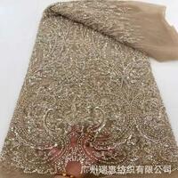 Champagne Aso Ebi Prom Dress Mermaid Prom Dresses Evening Formal Gowns Detachable Train Bead Pearls Lace Birthday Dress - Thumbnail 4