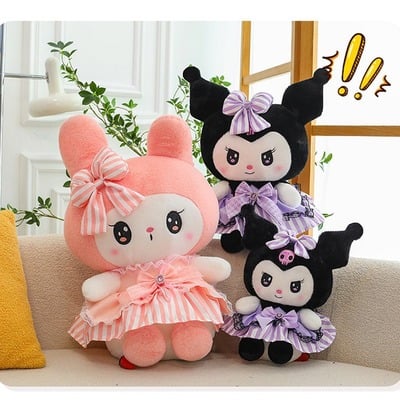 Kawaii dress up kuromi melody plushie