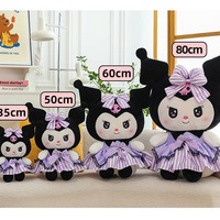 Kawaii Dress Up Kuromi Melody Plushie - Thumbnail 6