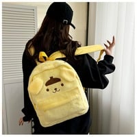 Cute Anime Cartoon Character Plush Backpack - Thumbnail 4