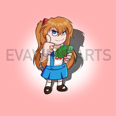 Gangsta Asuka Sticker
