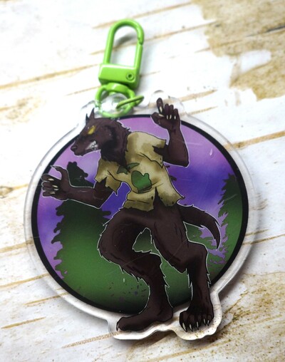 Michigan Dogman Keychain 