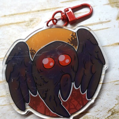 Mothman keychain 