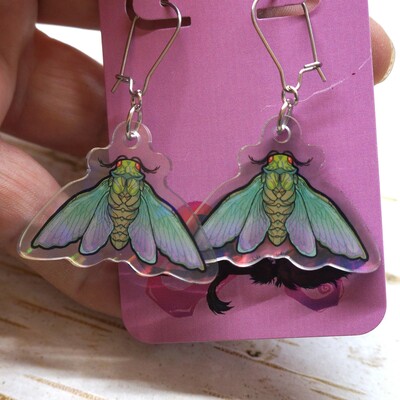 Cicada earrings