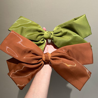 Oversized Satin Hair Bow Accessories, Large Decorative Bows for Women - Thumbnail 3
