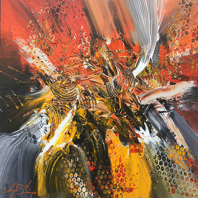 Rebel yell abstract art print