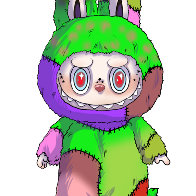 Zombie lafufu sticker