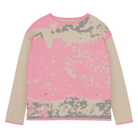 Womens straight bottom knitted sweater - Gold Station - Thumbnail 4