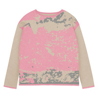 Womens straight bottom knitted sweater - Gold Station - Thumbnail 10