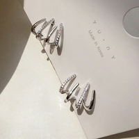 Fashion Exquisite Rhinestone Ear Cuff earring for Woman - Thumbnail 2