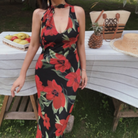 Fashion Sexy Printed Tulle Dress - Thumbnail 3